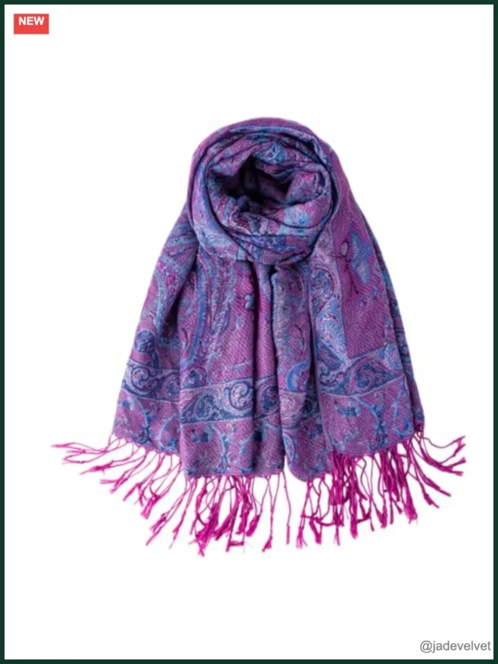 Pashmina Feel Shawl Wrap Reversible Scarf Hijab Silky Soft